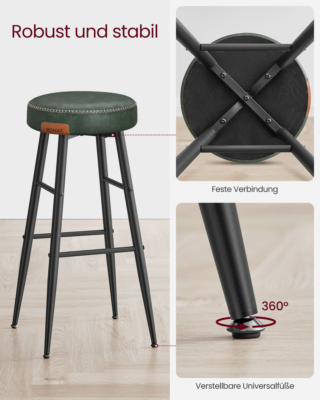 Ekho Collection - Barstolar - Uppsättning av 2 - Industriell design