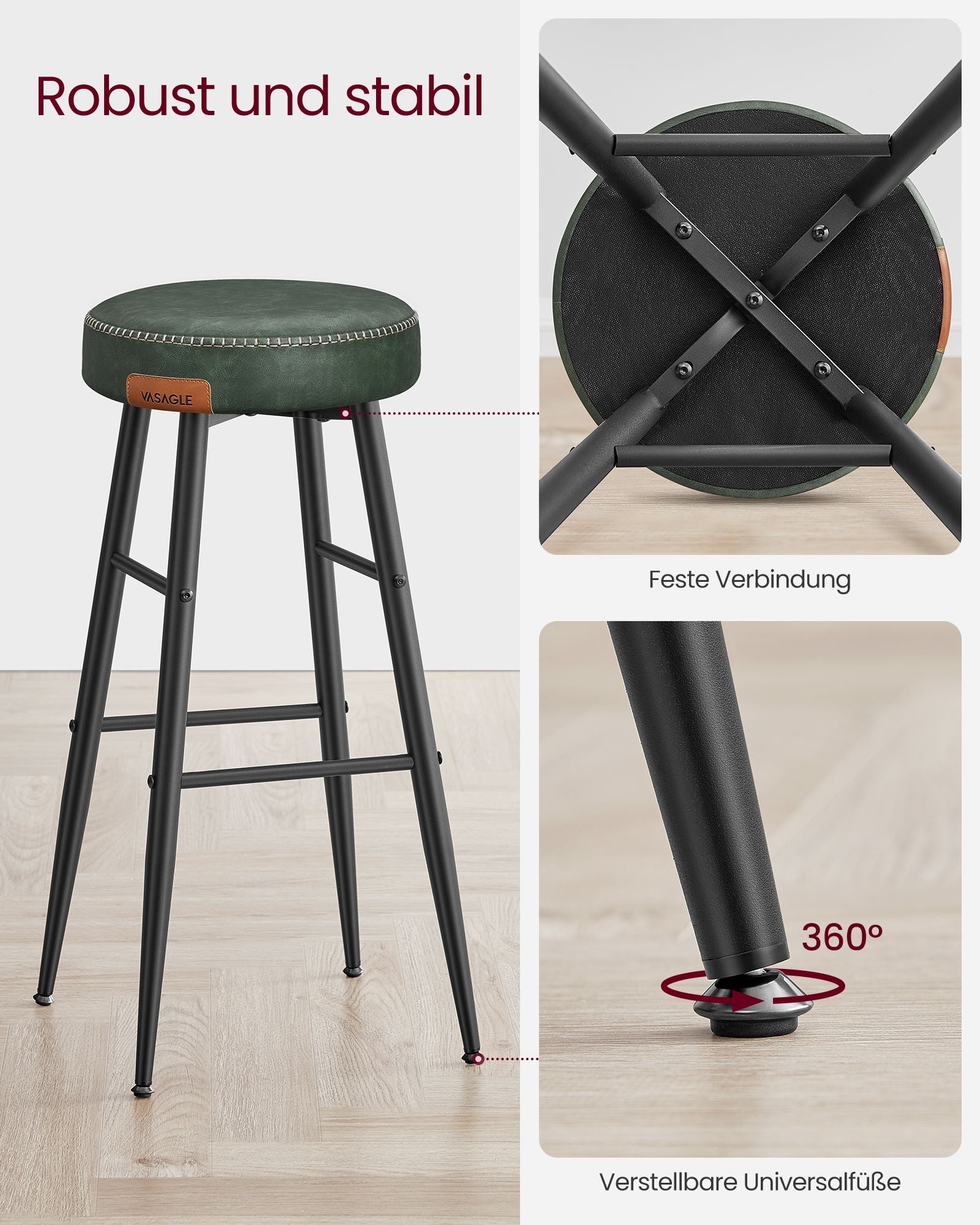 Ekho Collection - Barstolar - Uppsättning av 2 - Industriell design