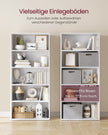 Boekenkast - 5 Planken - Verstelbare Planken - 134 cm - Wolkenwit