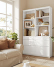 Bokhylla med 3 lådor – Snövit – 30 x 57,1 x 180 cm