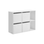 Bokhylla med 6 fack 27 x 83 x 61,6 cm snövit