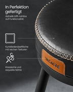 Ekho -samling - Barstolar uppsättning av 2 med roterande ryggstödbläck