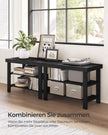 Schoenenbank - Bamboe - 3 Planken - 70 cm - Zwart