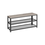 Shoe Rack - Med 2 hyllor - Metallram - 100 x 30 x 45 cm
