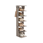 Shoe Rack - smal - 6 nivåer - vit