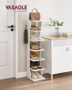 Shoe Rack - smal - 6 nivåer - vit