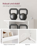 Shoe Rack - smal - 6 nivåer - vit