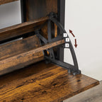 Skoskåp - med 4 ventiler - sko lagring - industriell - brun / svart