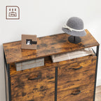 Skoskåp - med 4 ventiler - sko lagring - industriell - brun / svart