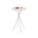 Barstabell med metallram 60 x 60 x 105 cm Wolkwit-Mat White