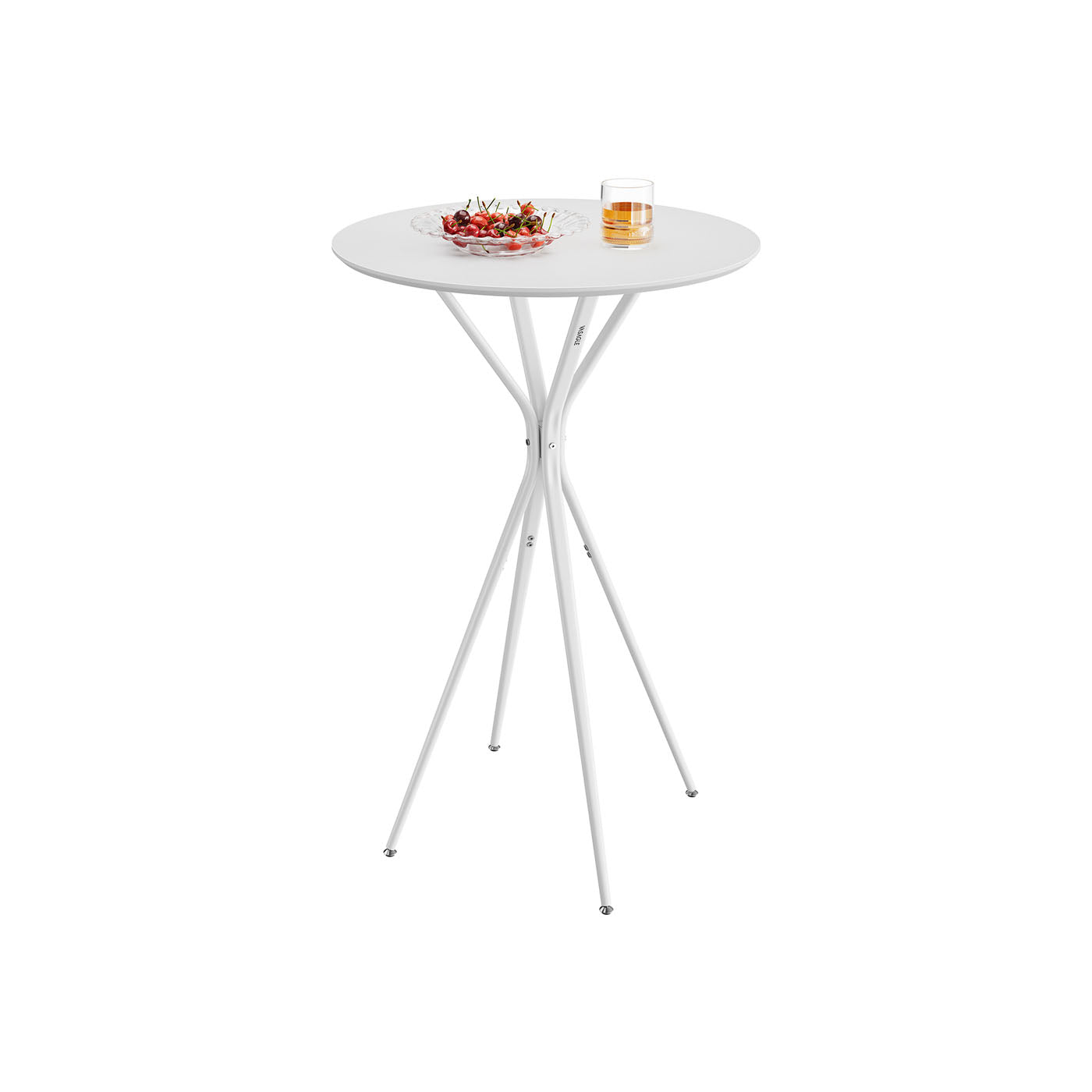 Barstabell med metallram 60 x 60 x 105 cm Wolkwit-Mat White