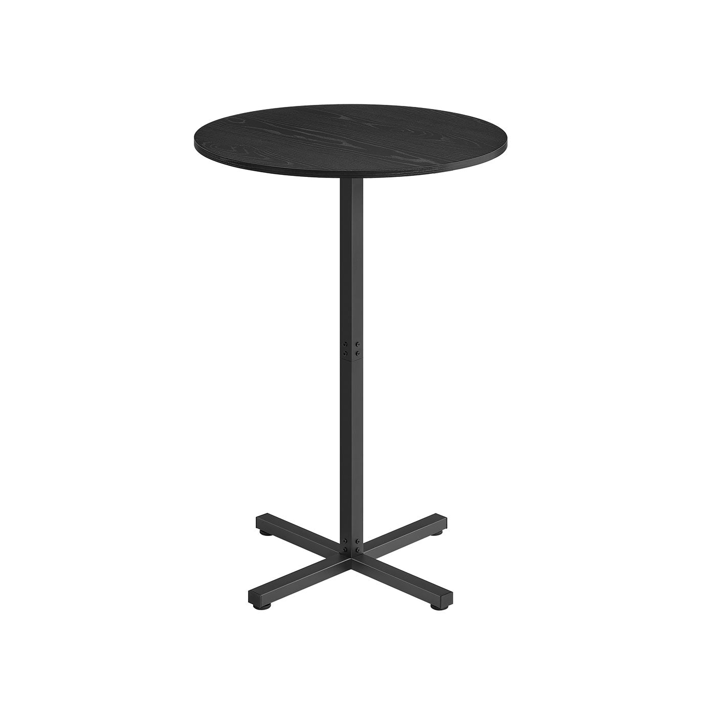Barstabell - runda - 60 x 60 x 104,5 cm - ebenholts svart