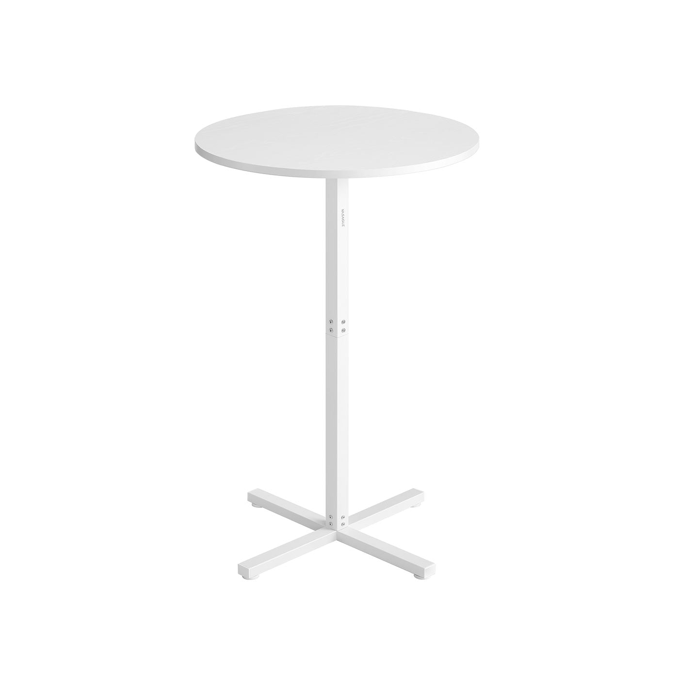 Barstabell - rund - 60 x 60 x 104,5 cm - snövit