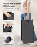 Tvättkorg-133 L-Removable-With-hjul