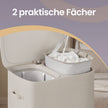 Wassorteerder met Deksel - 2 Vakken - 160 Liter - Pedaalbediening - Lichtbeige