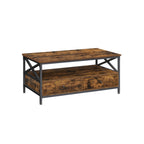 Soffbord - vardagsrumsbord - med 2 lådor - 100 x 55 x 45 cm - brunt
