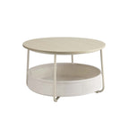 Soffbord med korg gjord av bläck -svart och leigrijze -tyg