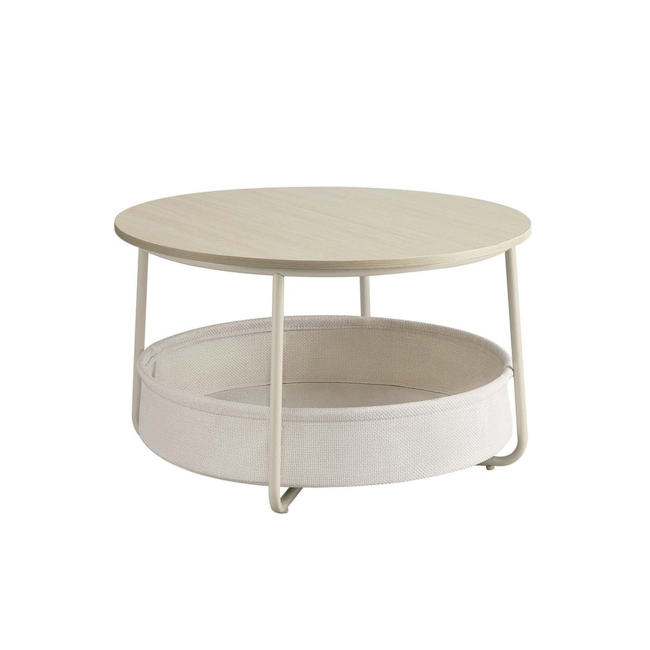 Soffbord med förvaringsväska – Snygg design – Bläcksvart och skiffergrå