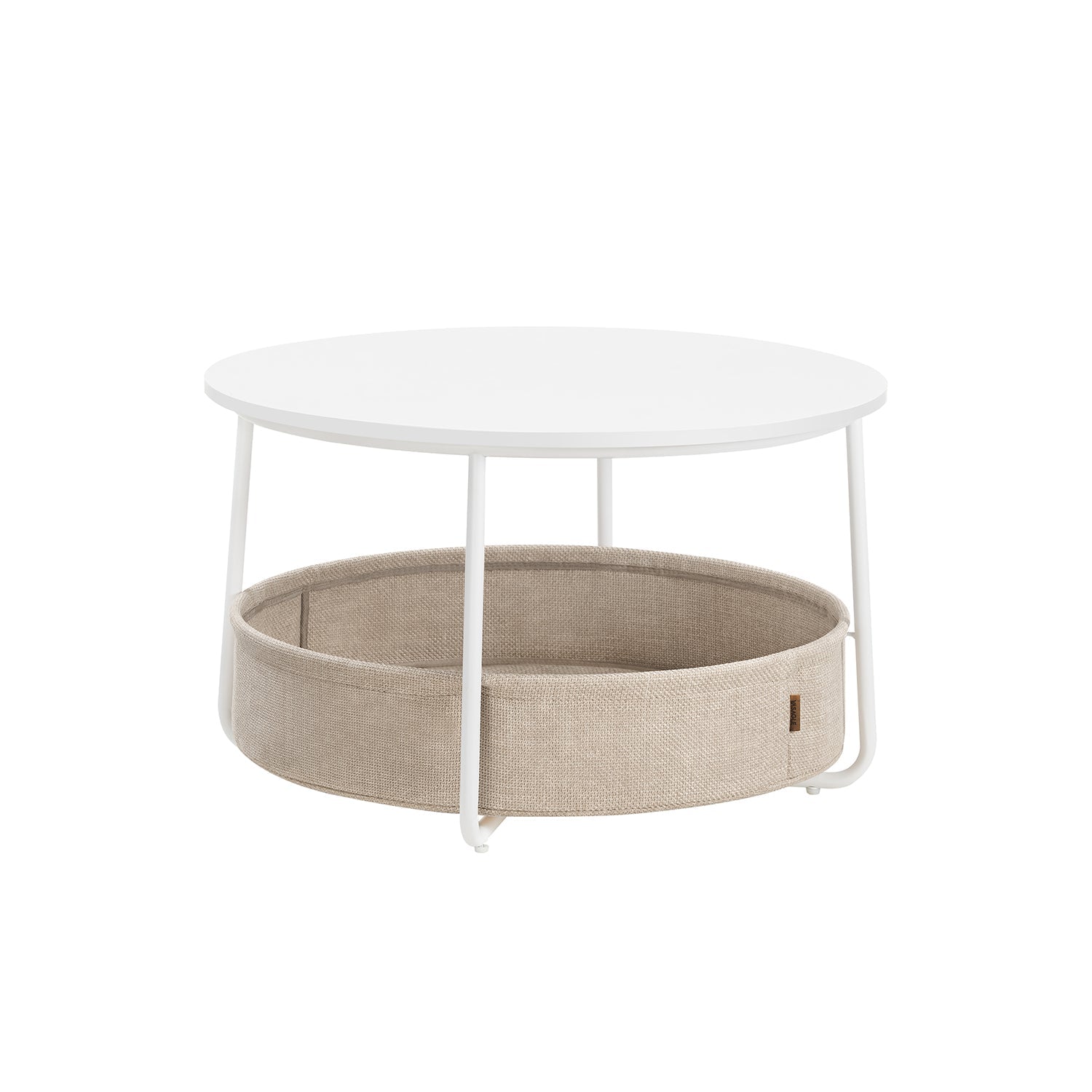 Soffbord med förvaringsväska – Snygg design – Bläcksvart och skiffergrå