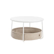 Soffbord med förvaringsväska – Snygg design – Bläcksvart och skiffergrå