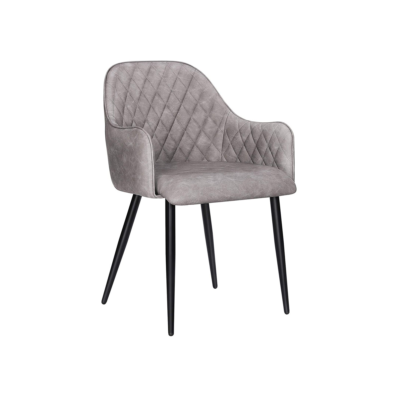 Matsalsstol – Ergonomisk design – Sammetssits – Brun