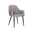 Matsalsstol – Ergonomisk design – Sammetssits – Brun