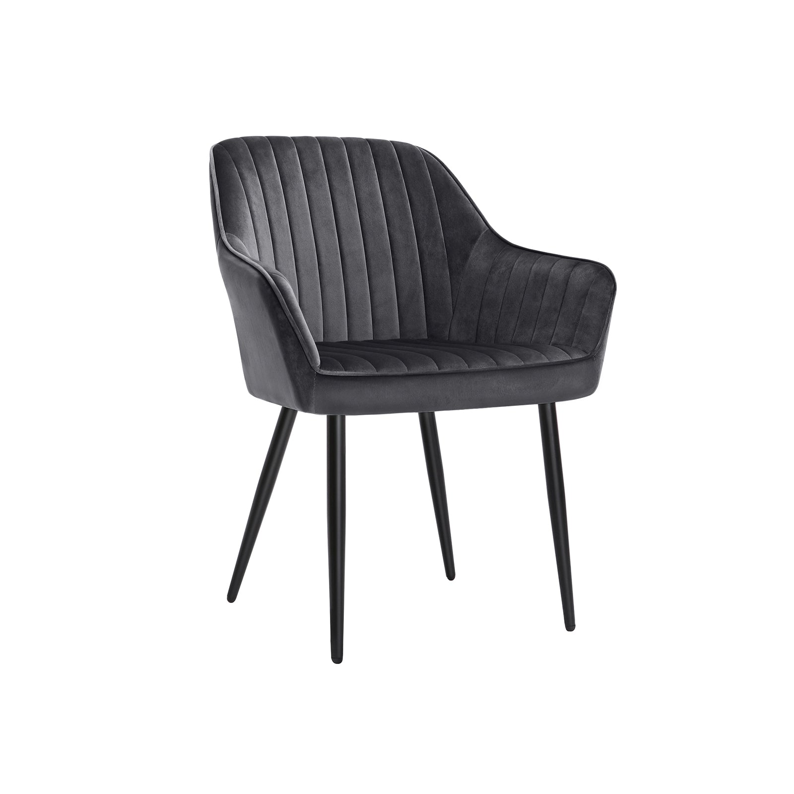 Matsalsstol - Kökstol - Velvet Seat - Metalben - Dark Grey