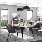 Matsalsstol - Kökstol - Velvet Seat - Metalben - Dark Grey