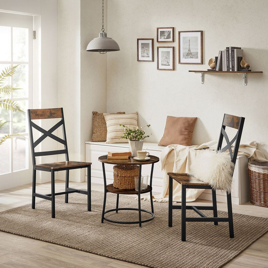 Matsalsstolar – Ergonomiska och stilrena – Vintage brun-svart