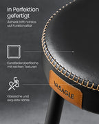 Matsalstolar - Uppsättning av 2 - Ekho -samling - bläck -svart