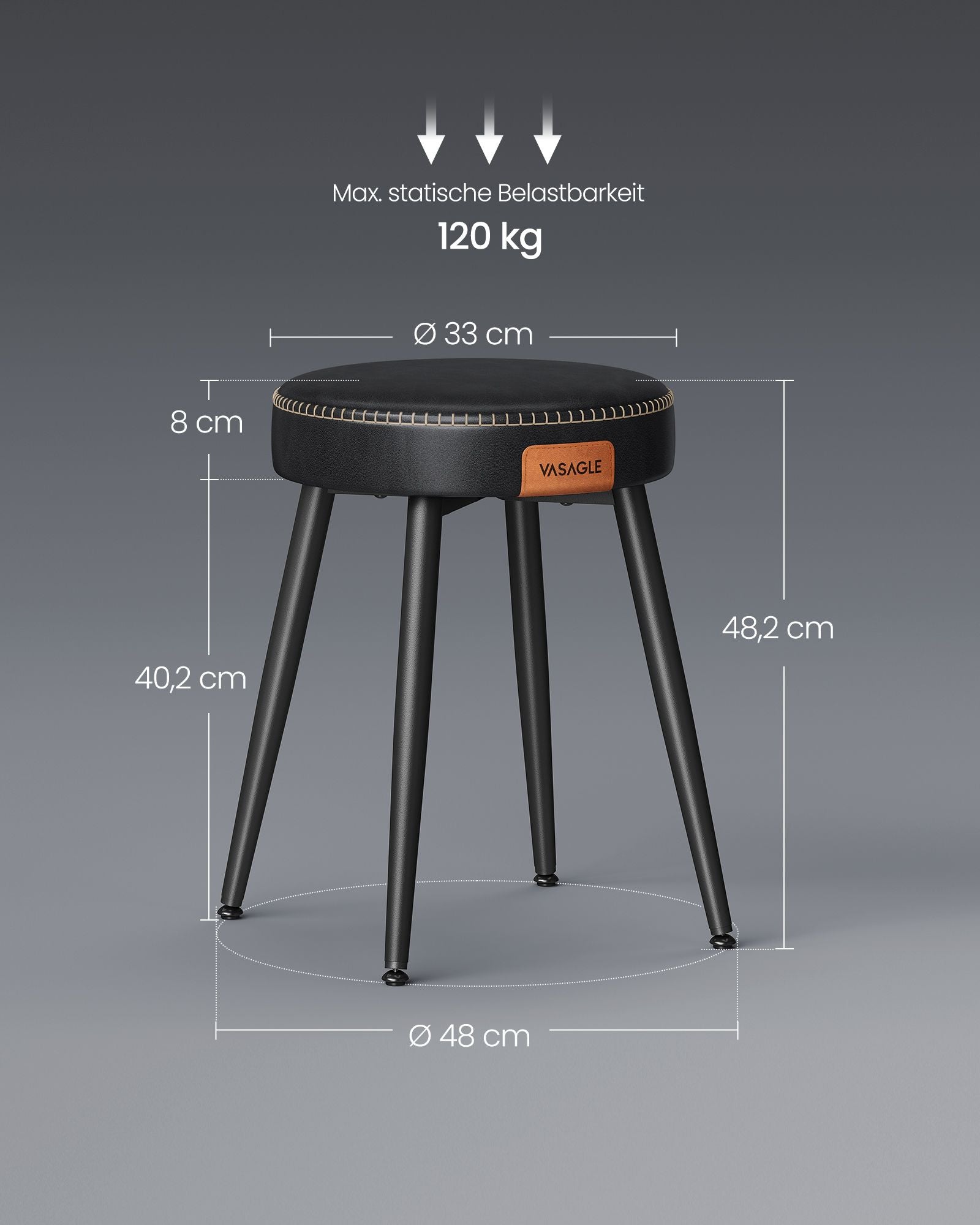 Matsalstolar - Uppsättning av 2 - Ekho -samling - bläck -svart