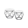 Soffbord – Set om 2 – Industriell – Vintage brun/svart