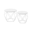 Soffbord – Set om 2 – Industriell – Vintage brun/svart