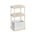 Modern sidobord - 3 förvaringsbrädor - naturlig beige