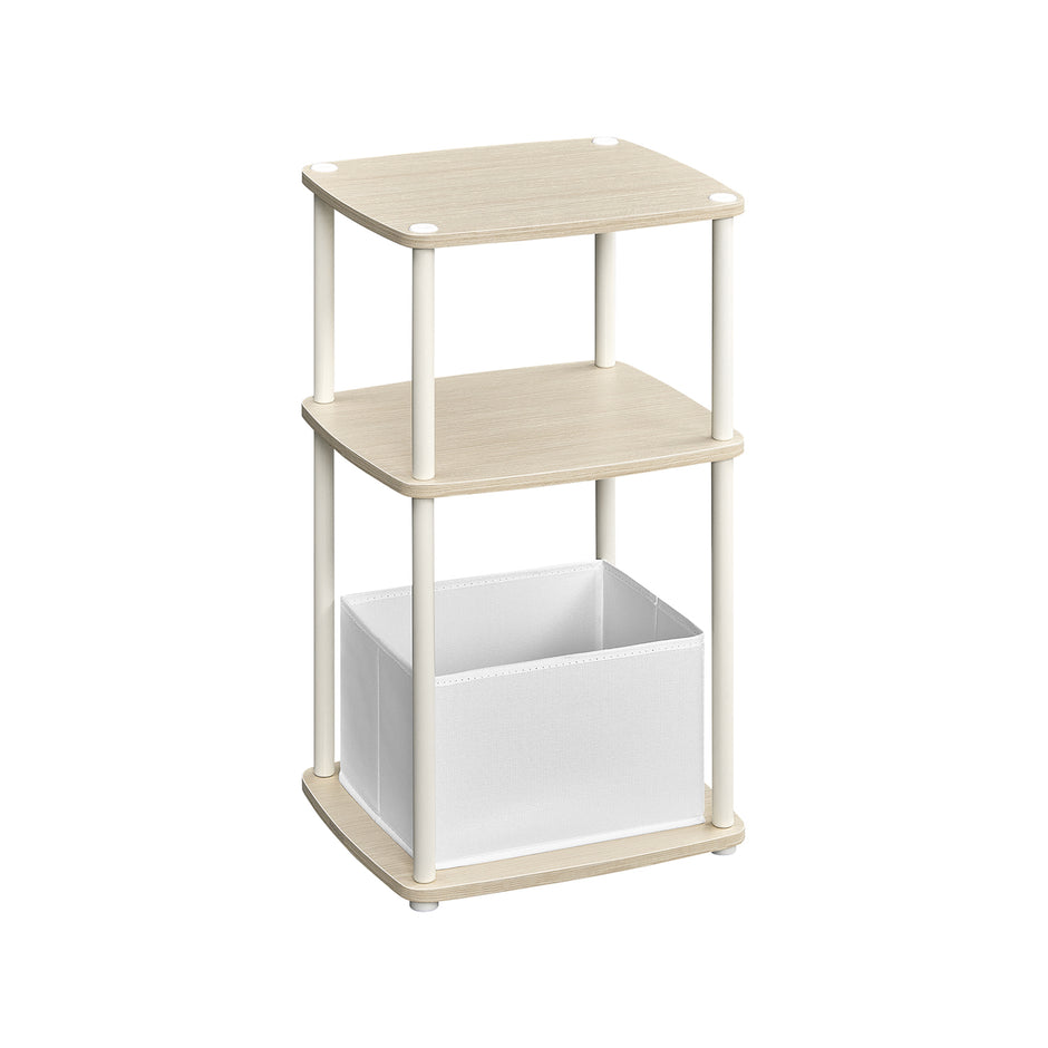 Modern sidobord - 3 förvaringsbrädor - naturlig beige
