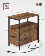 Sängbordet med låda - Modernt sidobord för sovrum eller vardagsrum (3)