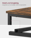 Sängbord med låda – Modern Design – Vintage Brun och Svart