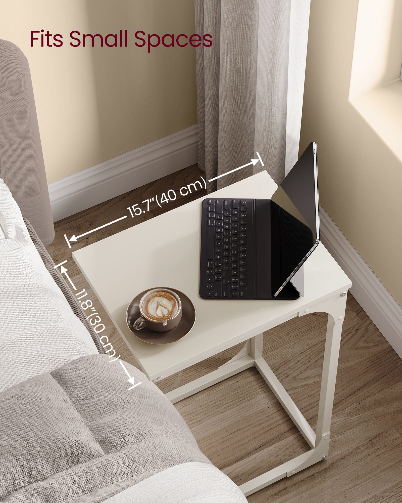 C-format sidobord med robust metallram