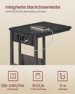C-format sidobord med 2 svarta uttag