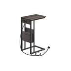 C-formad sidobord-med 2 sockets-asbruin