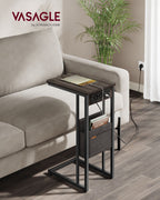 C-formad sidobord-med 2 sockets-asbruin