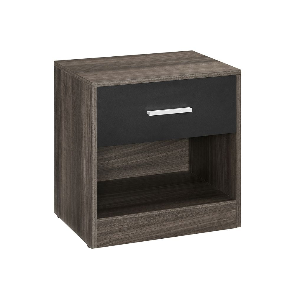 Sängbord med låda – Modern Design – Klassisk Vit