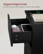 Sidobord - med 3 lådor - Modern - Ebony Black