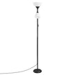 Vloerlamp - Met Verstelbare Leeslamp - 176 cm - Matzwart