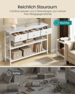 Consoletafel - 99 cm Breed - 3 Stoffen Lades - Smal - Wolkenwit