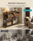 Consoletafel - 3 Laden - 2 Draadplanken - Vintage Bruin