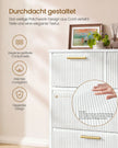 Ladekast – 9 Stoffen Lades – Metalen Frame en Houten Blad – Inktzwart en Ebbenhoutzwart