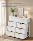 Ladekast – 9 Stoffen Lades – Metalen Frame en Houten Blad – Inktzwart en Ebbenhoutzwart