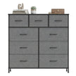 Commode - 9 Stoffen Laden - Kledingkast - Grijs