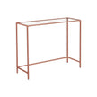 Konsolbord – Modern design – Glasskiva – Guld